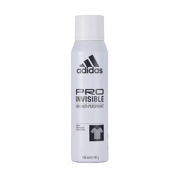 Desodorante Aerosol Adidas Pro Invisible 150 ml (caja c/12 Pzas)