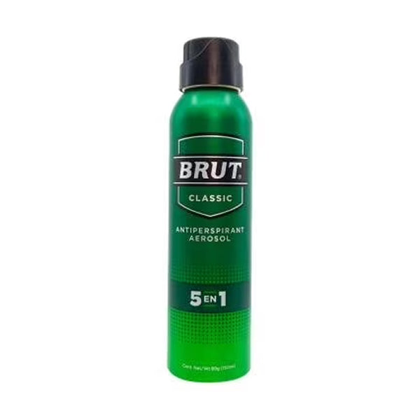 Desodorante Aerosol Brut Classic 5-1 150 ml (caja c/12 Pzas)