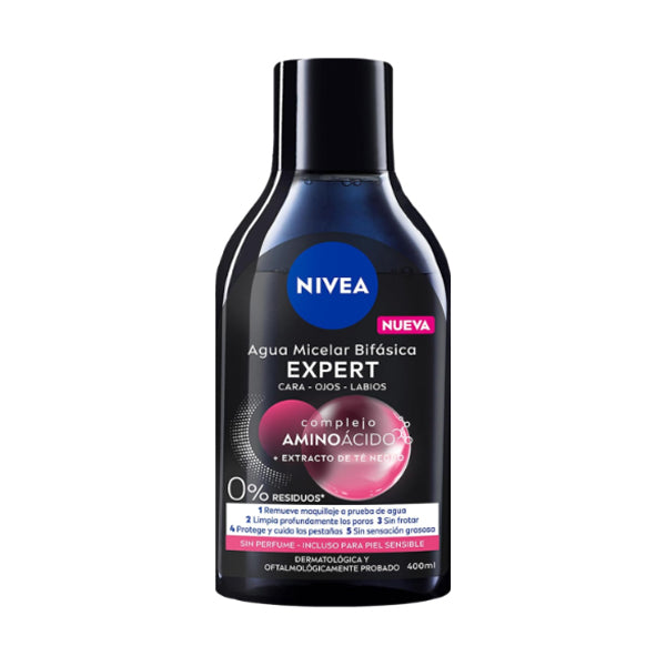 Agua Micelar Nivea Extracto de Te Negro 400 ml (caja c/6 Pzas)