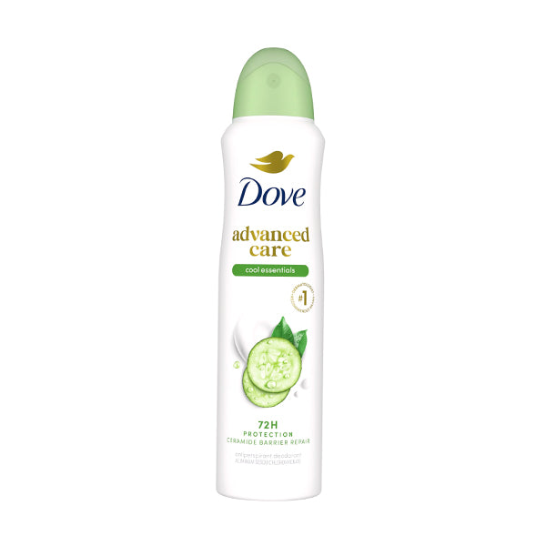 Desodorante Aerosol Dove Advanced Cool Essentials 150 ml (caja c/12 Pzas)