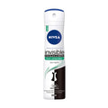 Desodorante Aerosol Nivea 5-1 Black y White Invisible Fresh + Antibacterial 150 ml (c/12pz)