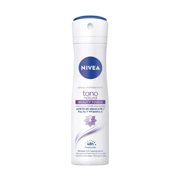 Desodorante Aerosol Nivea Tono Natural Beauty Touch 150 ml (c/12pz)