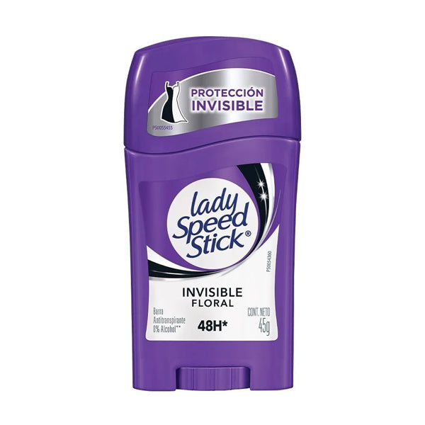 Desodorante de Barra Lady Speed Stick Invisible Floral 45 G (caja c/12 Pzas)