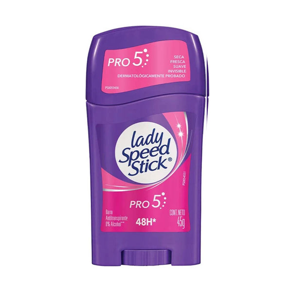 Desodorante de Barra Lady Speed Stick Pro 5 45 G (caja c/12 Pzas)