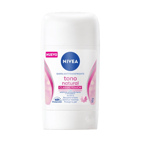 Desodorante de Barra Nivea Tono Natural Classic Touch 50 G (caja c/12 Pzas)