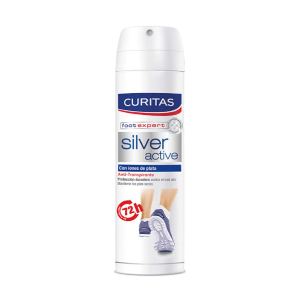 Desodorante para Pies Curitas Silvert Active 2en1 150 ml (caja c/12 Pzas)