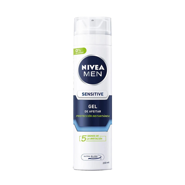 Gel de Afeitar Nivea Men Sensitive 200 ml (caja c/12 Pzas)