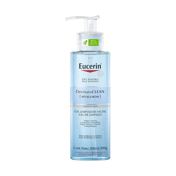 Gel de Limpieza Facial Eucerin Hyaluron Piel Sensible (caja c/6 Pzas)