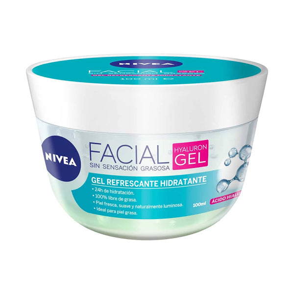 Gel Facial Nivea  hialurónico 100 ml (caja c/24 Pzas)