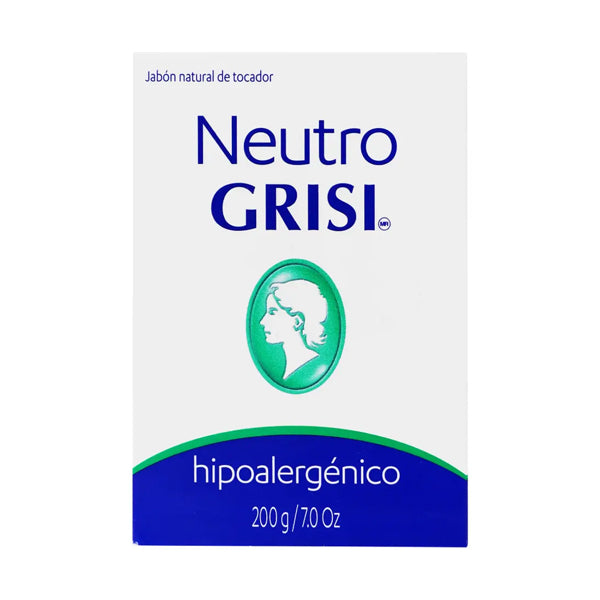 JabónBarra Grisi Neutro Hipoalergenico 200 Gr (caja c/50 Pzas)