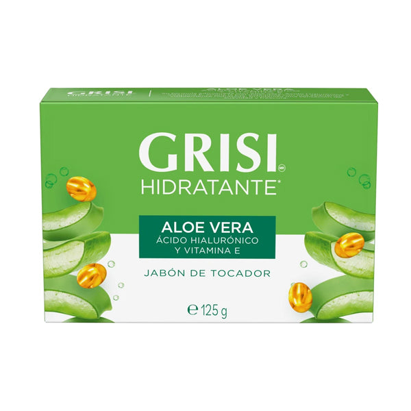 Jabónde Barra Grisi Aloe Vera Hidratante 125 G (caja c/50 Pzas)