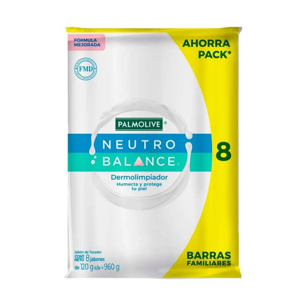 Jabónen Barra Palmolive Neutro Balance 8pack 120 G C/u (caja c/27 Pzas)