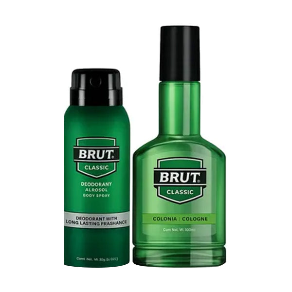 Kit Colonia Brut Classic 50 ml + Desodorante Aerosol 83 ml (caja c/6 Pzas)