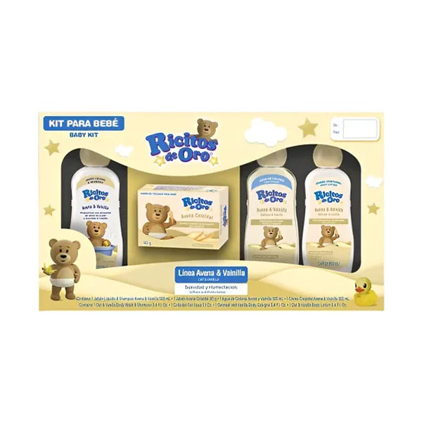 Kit Ricitos de Oro Avena Vainilla 4pz (caja c/12 Pzas)