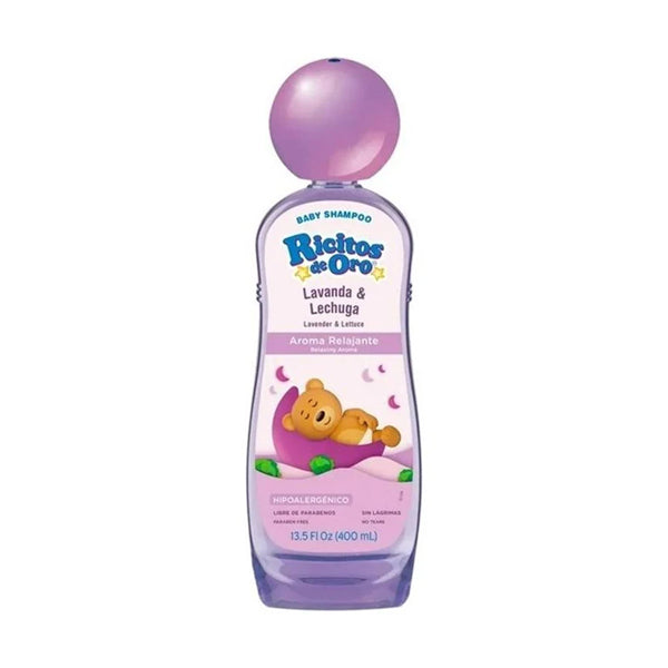 Locion Corporal Ricitos de Oro Lavanda y Lechuga de 400 ml (caja c/12 Pzas)