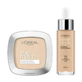 Maquillaje Loreal True Match Powder 9 G + Serum Claro 30 ml C/u