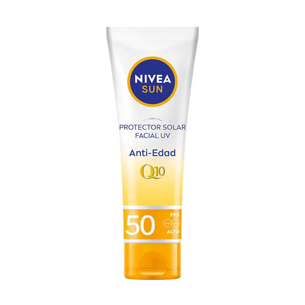 Protector Solar Facial Nivea Sun Anti-edad q1o 50 ml (caja c/12 Pzas)