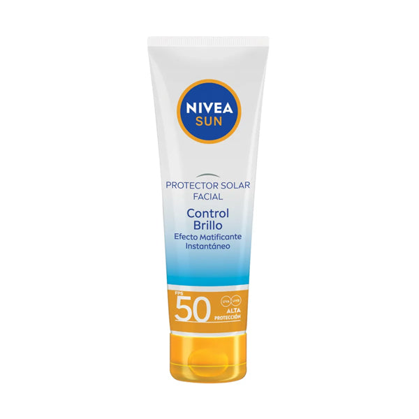 Protector Solar Facial Nivea Sun Control Brillo T-claro 50 ml (caja c/12 Pzas)