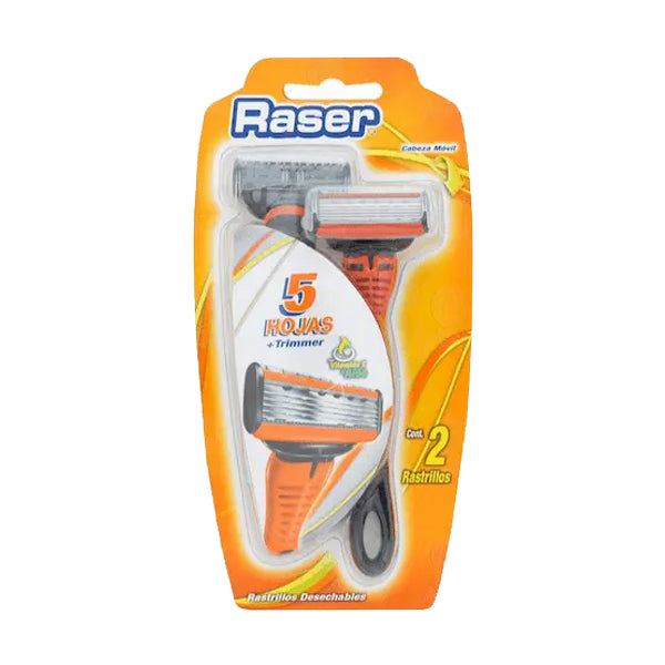 Rastrillo Raser 5 Hojas + Trimmer 2pzs