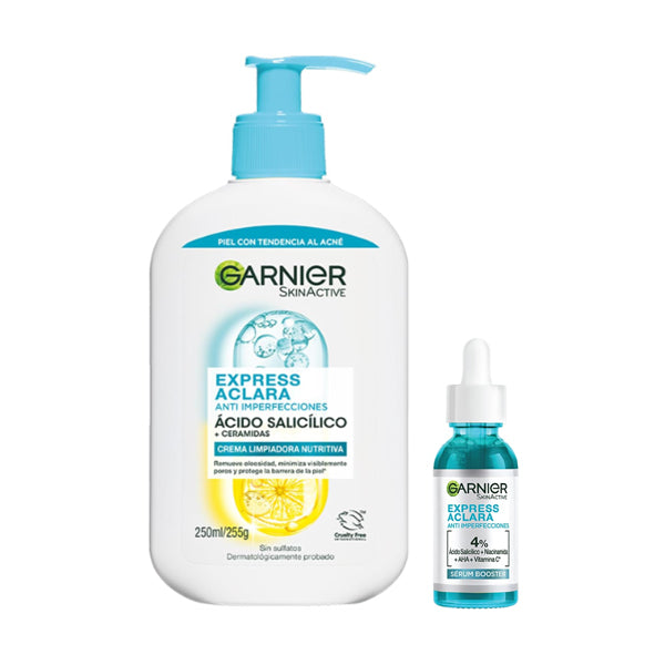 Rutina Garnier para Piel Grasa 2 Pasos con  salicílico