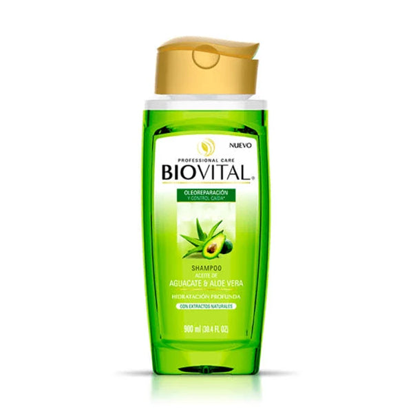 Shampoo Biovital Aceite de Aguacate y Aloe Vera 900 ml (caja c/12)