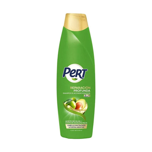 Shampoo Pert 2-1 Olivo + Aguacate 650 ml (caja c/10 Pzas)