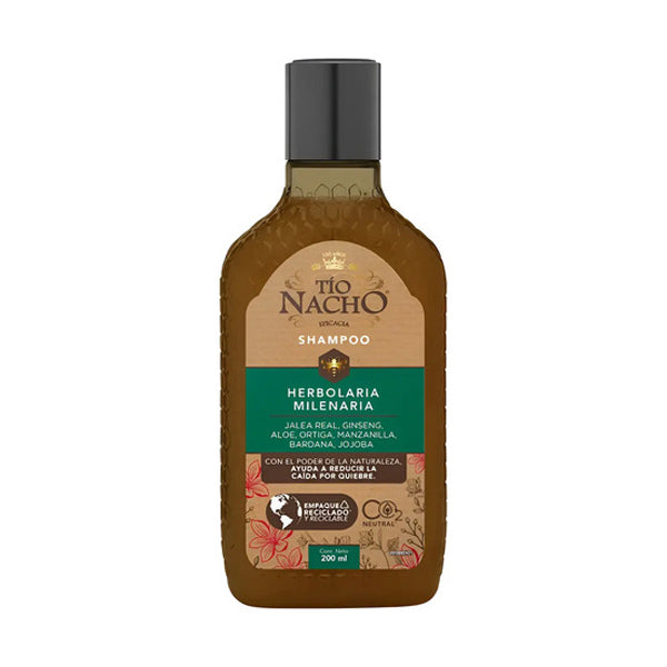 Shampoo Tio Nacho Herbolaria Milenaria 200 ml (caja c/24 Pzas)