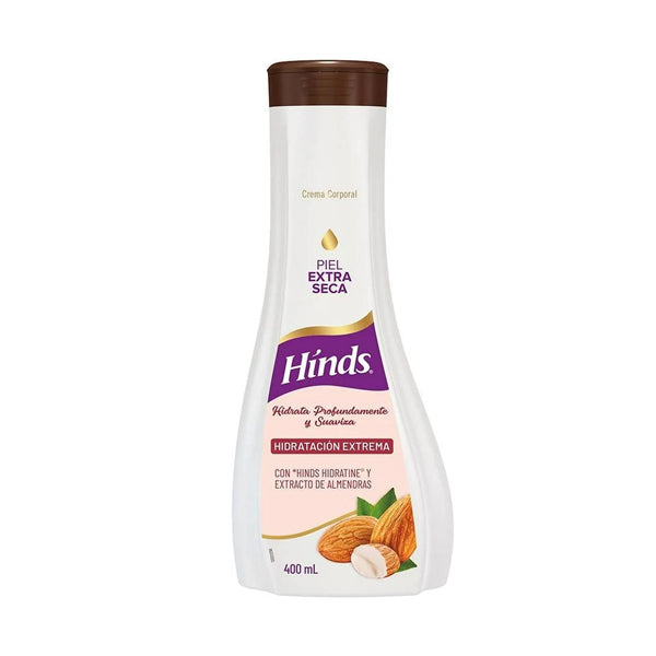 Crema Corporal Hinds Almendras 400 ml + Cr. 90 ml (caja c/15 Pzas)