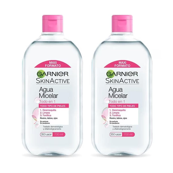 Agua Micelar Garnier Duo 700 ml