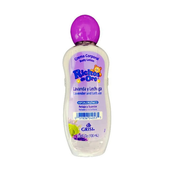 Crema Corporal Ricitos de Oro Lavanda 100 ml (caja c/36 Pzas)