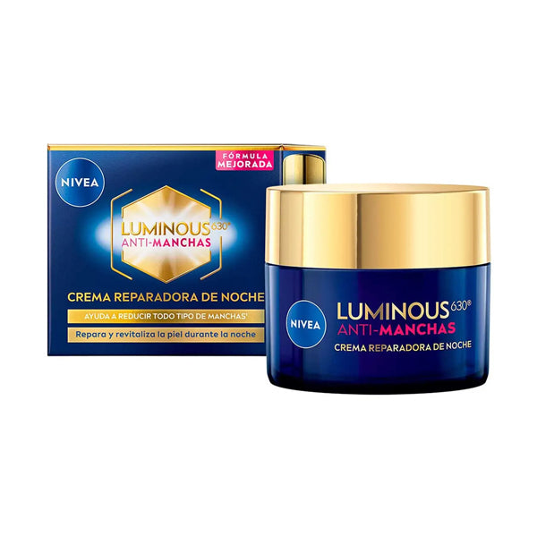 Crema Facial Nivea Reparadora de Noche Luminous Anti Manchas 50 ml (caja C/
