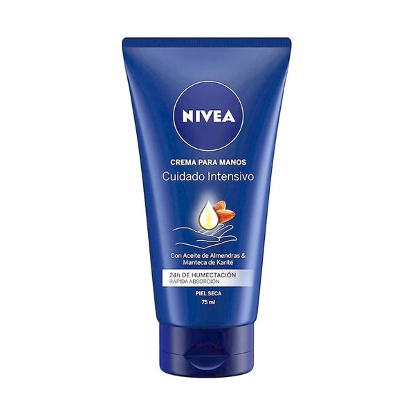 Crema para Manos Nivea Cuidado Intensivo Aceite de Almendras 75 ml (caja c/12 Pzas)