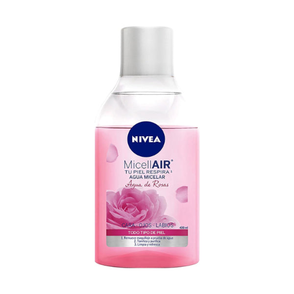 Agua Micelar Nivea Agua de Rosas 400 ml (caja c/6 Pzas)